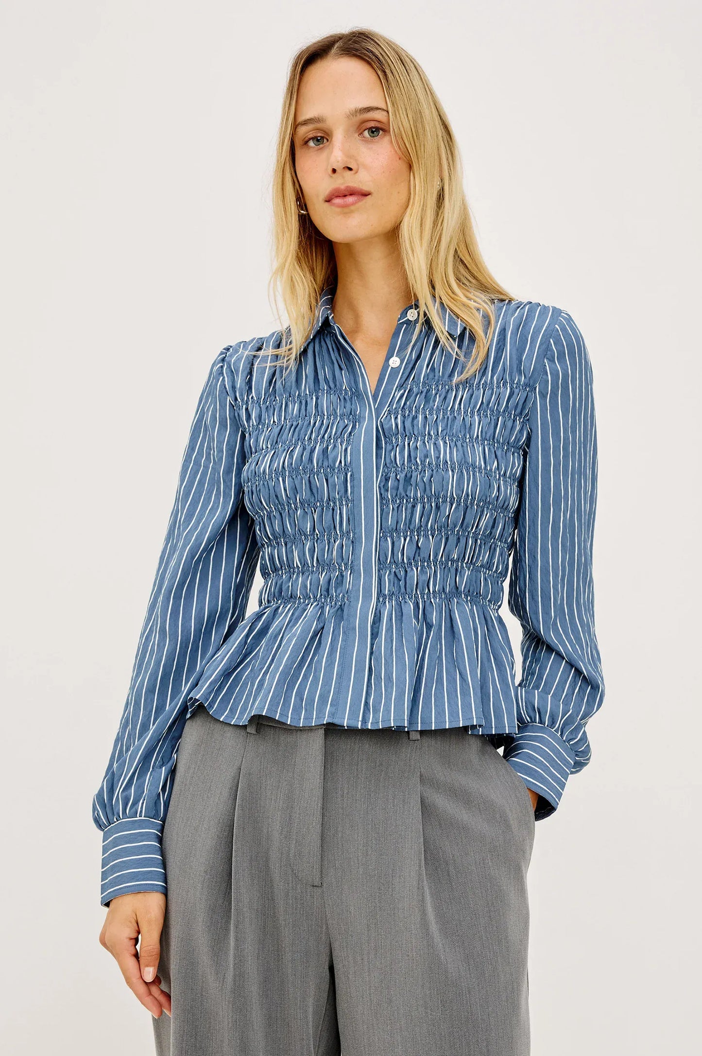 Rails Shirts & Tops Rails - Bradshaw shirt in Washed indigo stripe