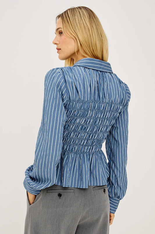 Rails Shirts & Tops Rails - Bradshaw shirt in Washed indigo stripe