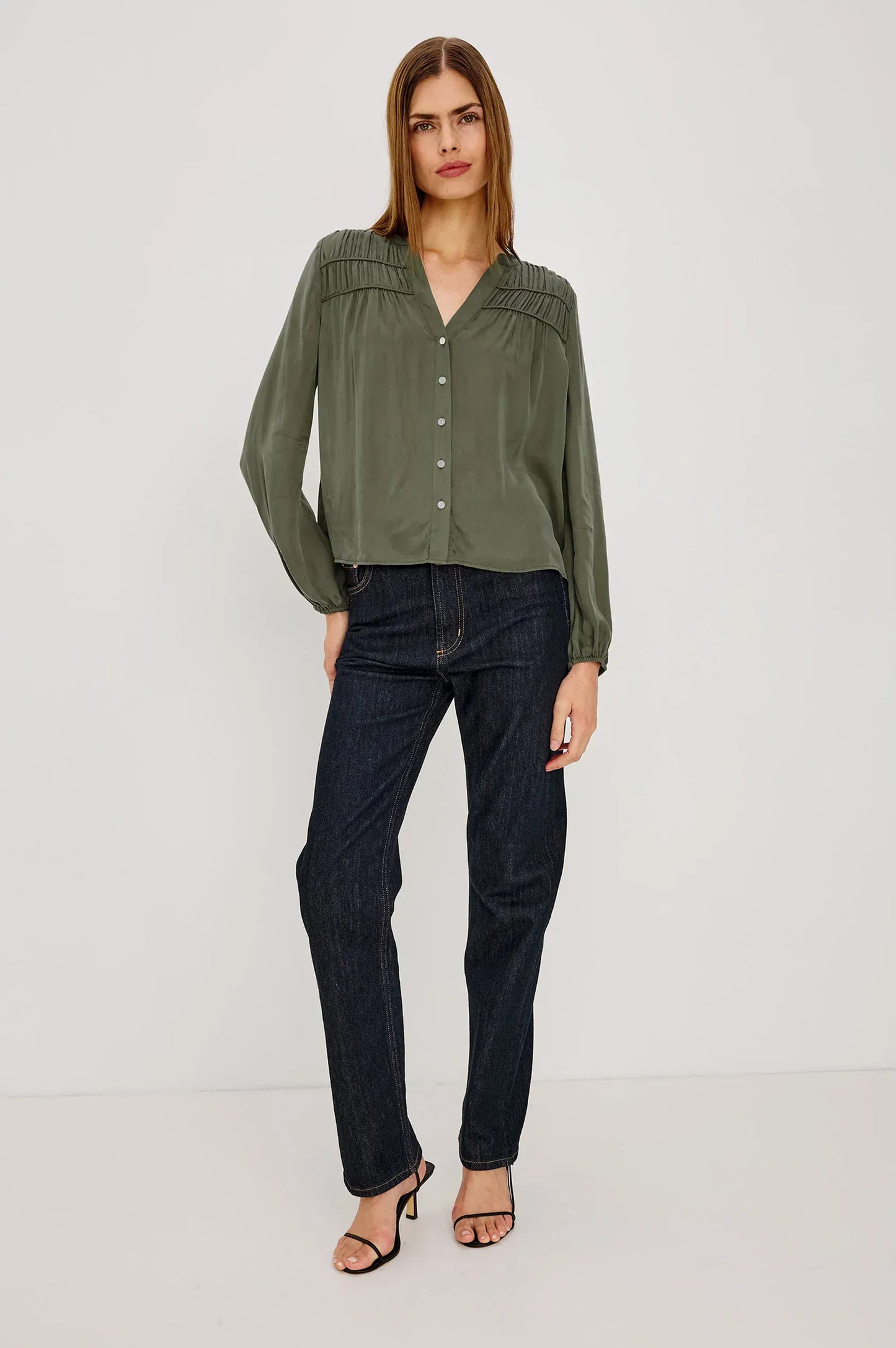 Rails Shirts & Tops Rails - Cadence Shirt in Washed Olive
