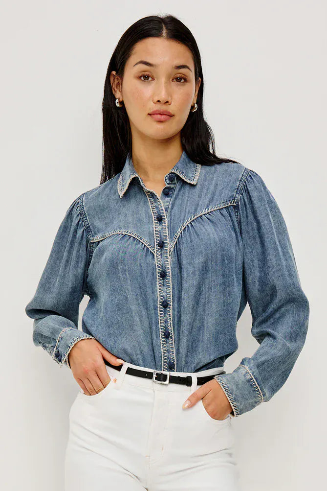 Rails Shirts & Tops Rails - Campbell Chambray Shirt in Blue Ridge