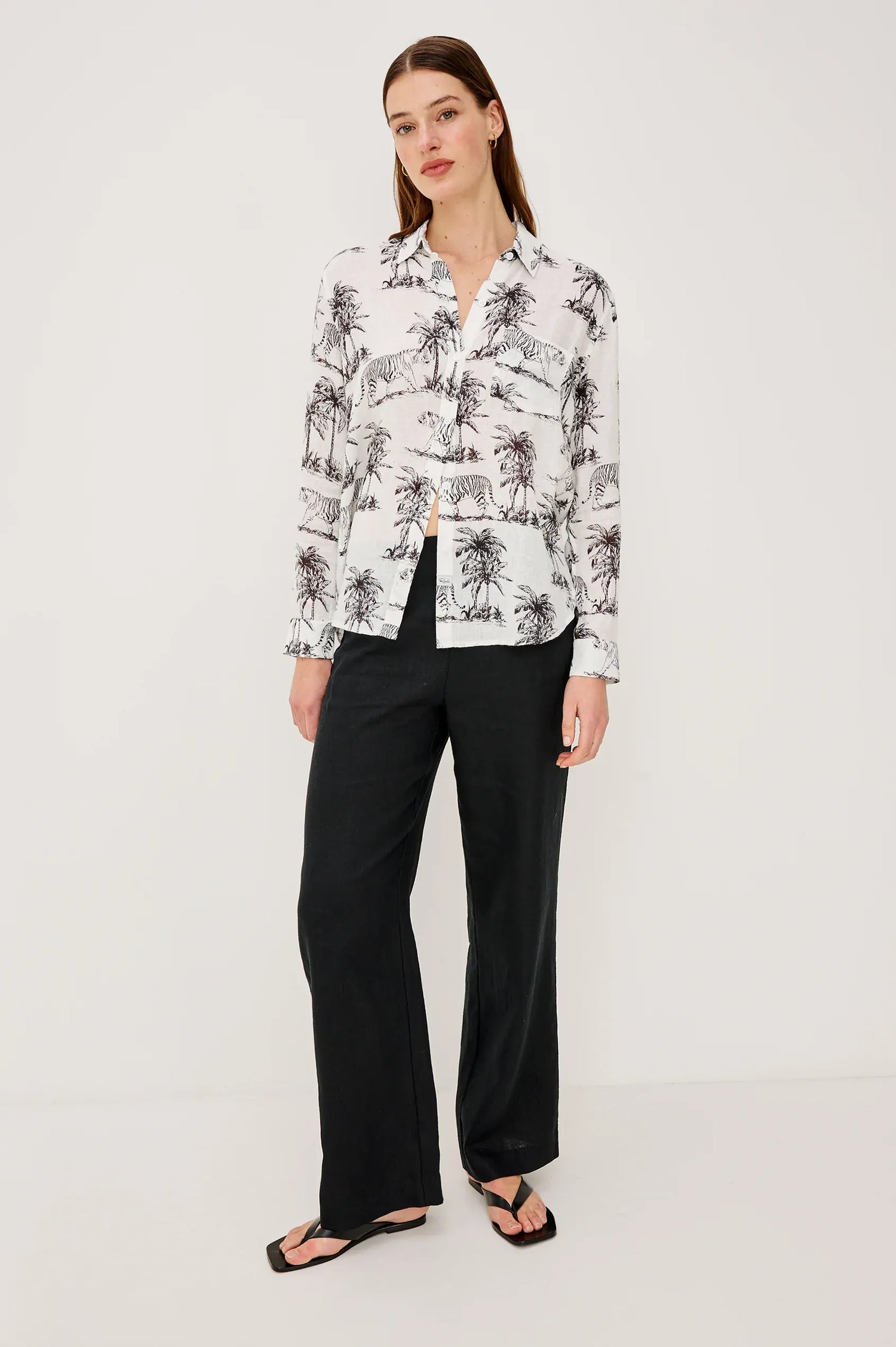 Rails Shirts & Tops Rails - Charli Shirt in Ivory Bengal