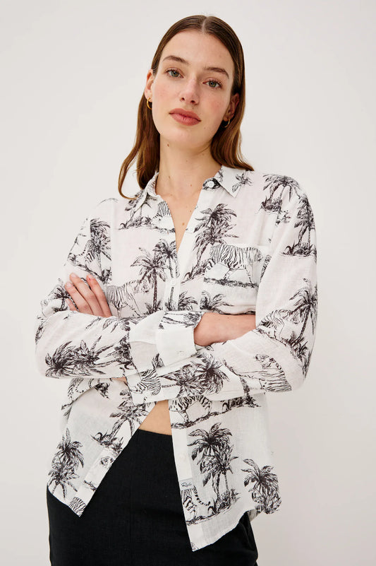 Rails Shirts & Tops Rails - Charli Shirt in Ivory Bengal