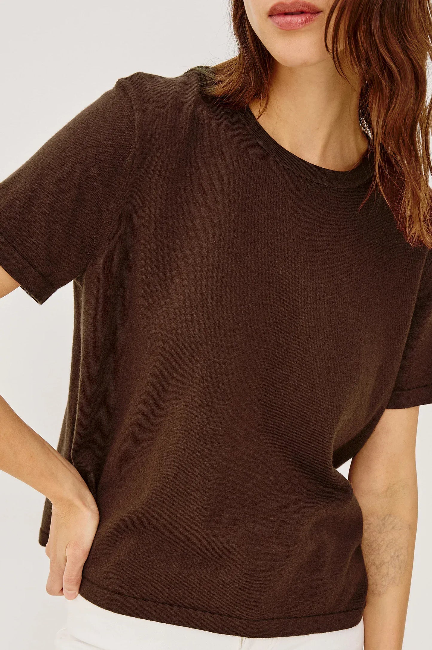 Rails Shirts & Tops Rails - Cotton cashmere t-shirt Espresso
