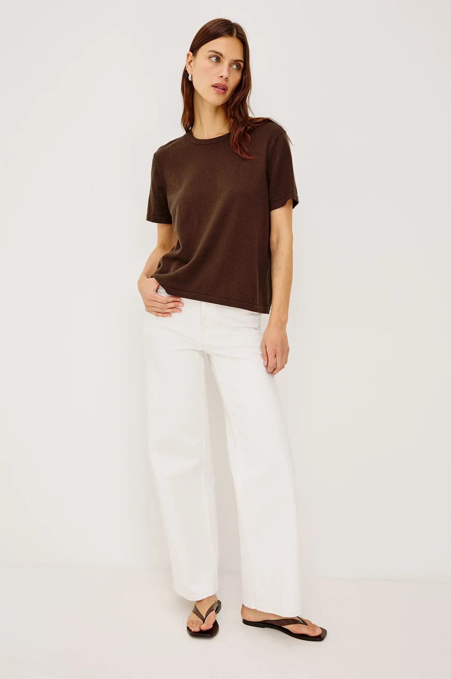 Rails Shirts & Tops Rails - Cotton cashmere t-shirt Espresso