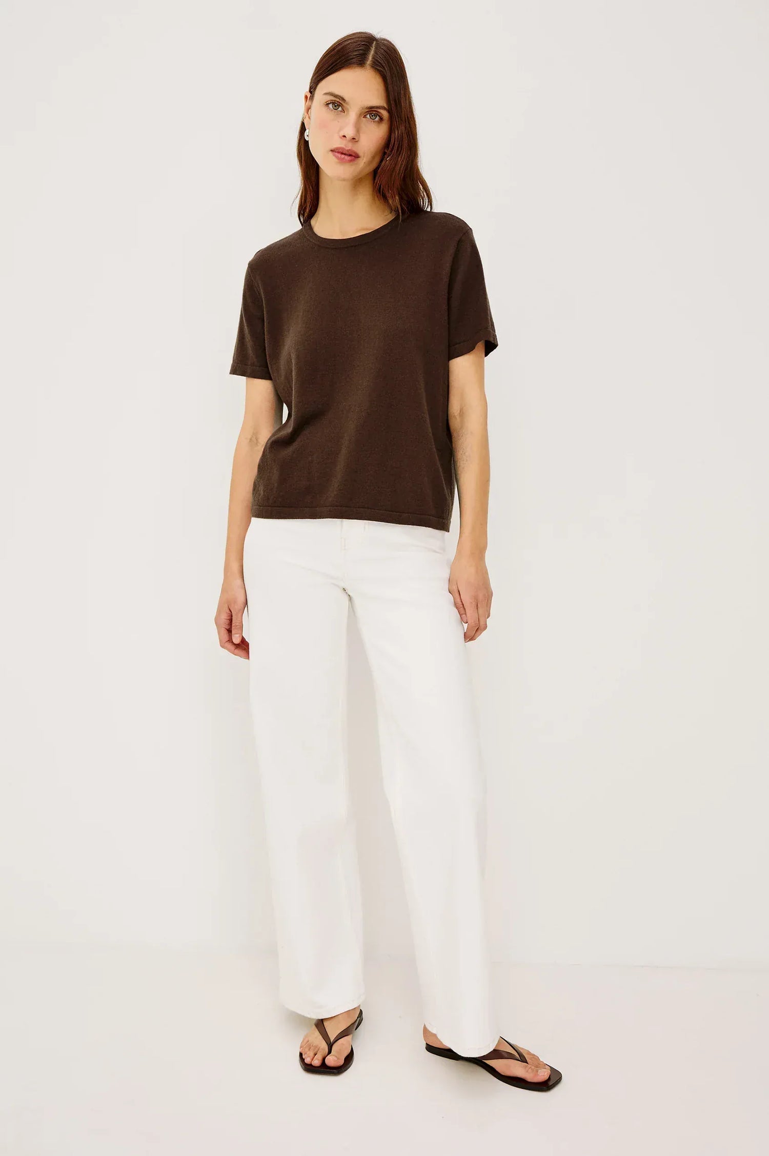 Rails Shirts & Tops Rails - Cotton cashmere t-shirt Espresso