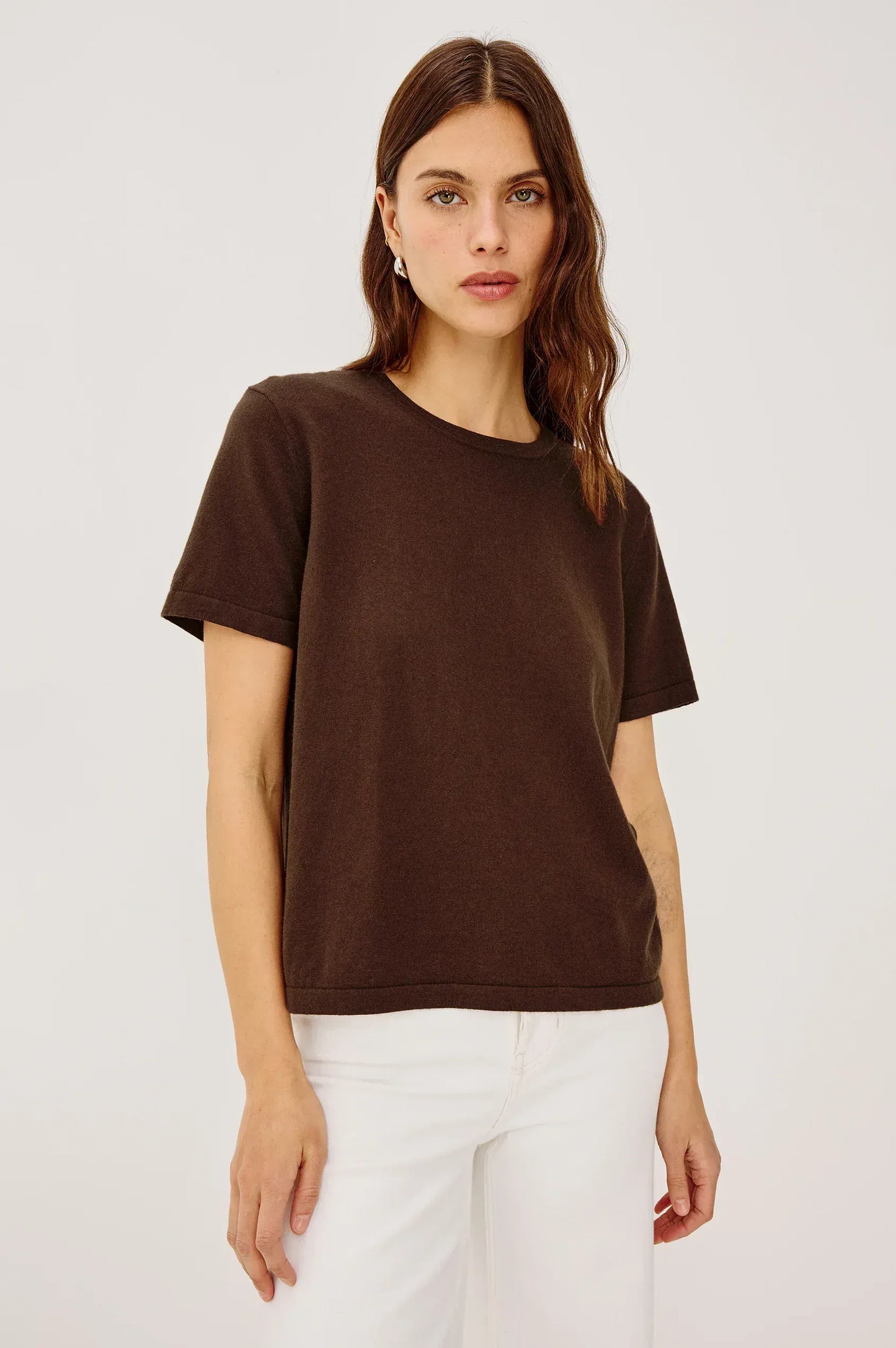Rails Shirts & Tops Rails - Cotton cashmere t-shirt Espresso