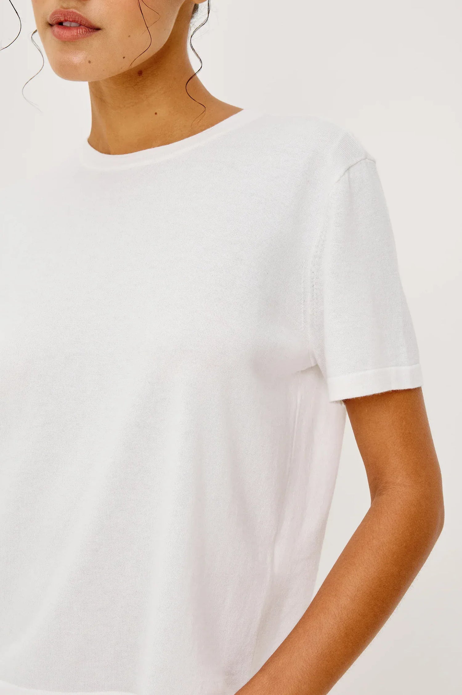Rails Shirts & Tops Rails - Cotton cashmere t-shirt in white