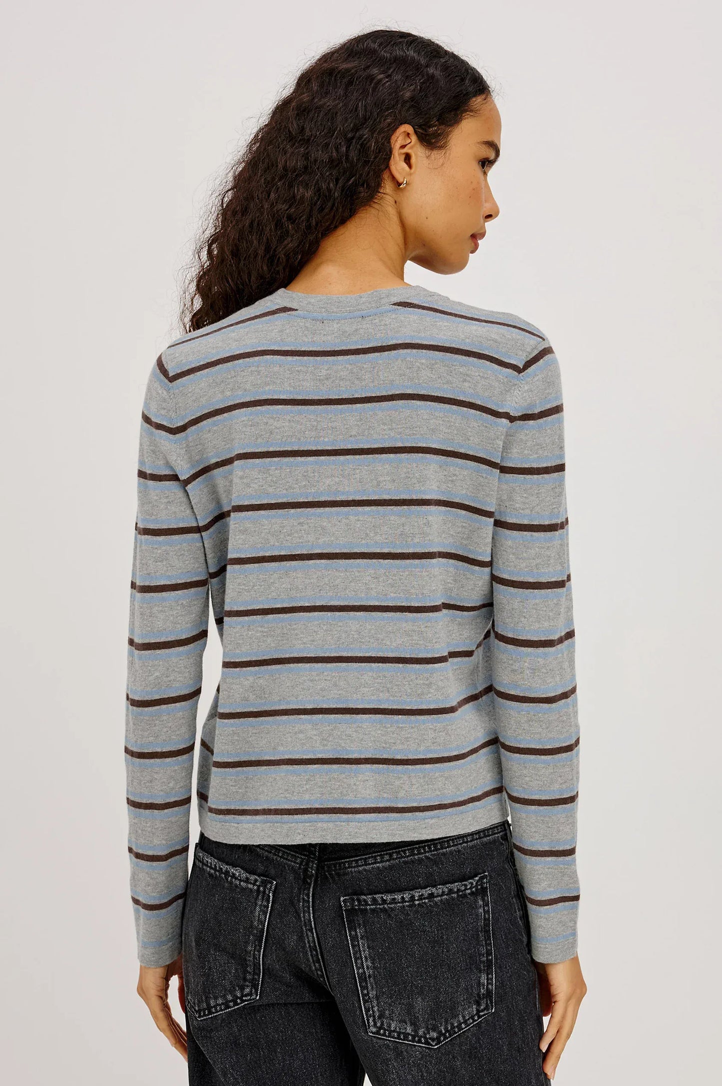Rails Shirts & Tops Rails - Davie cotton cashmere long sleeve tee in heather sky