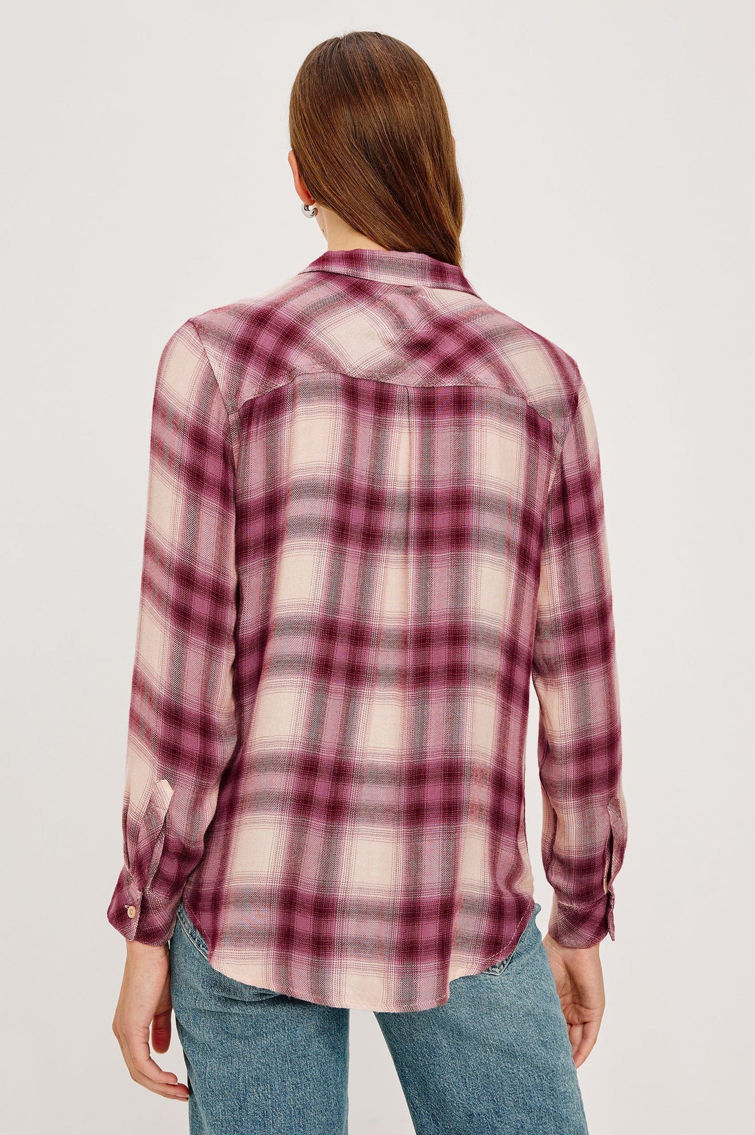 Rails Shirts & Tops Rails - Hunter shirt Faded Plum Ivory