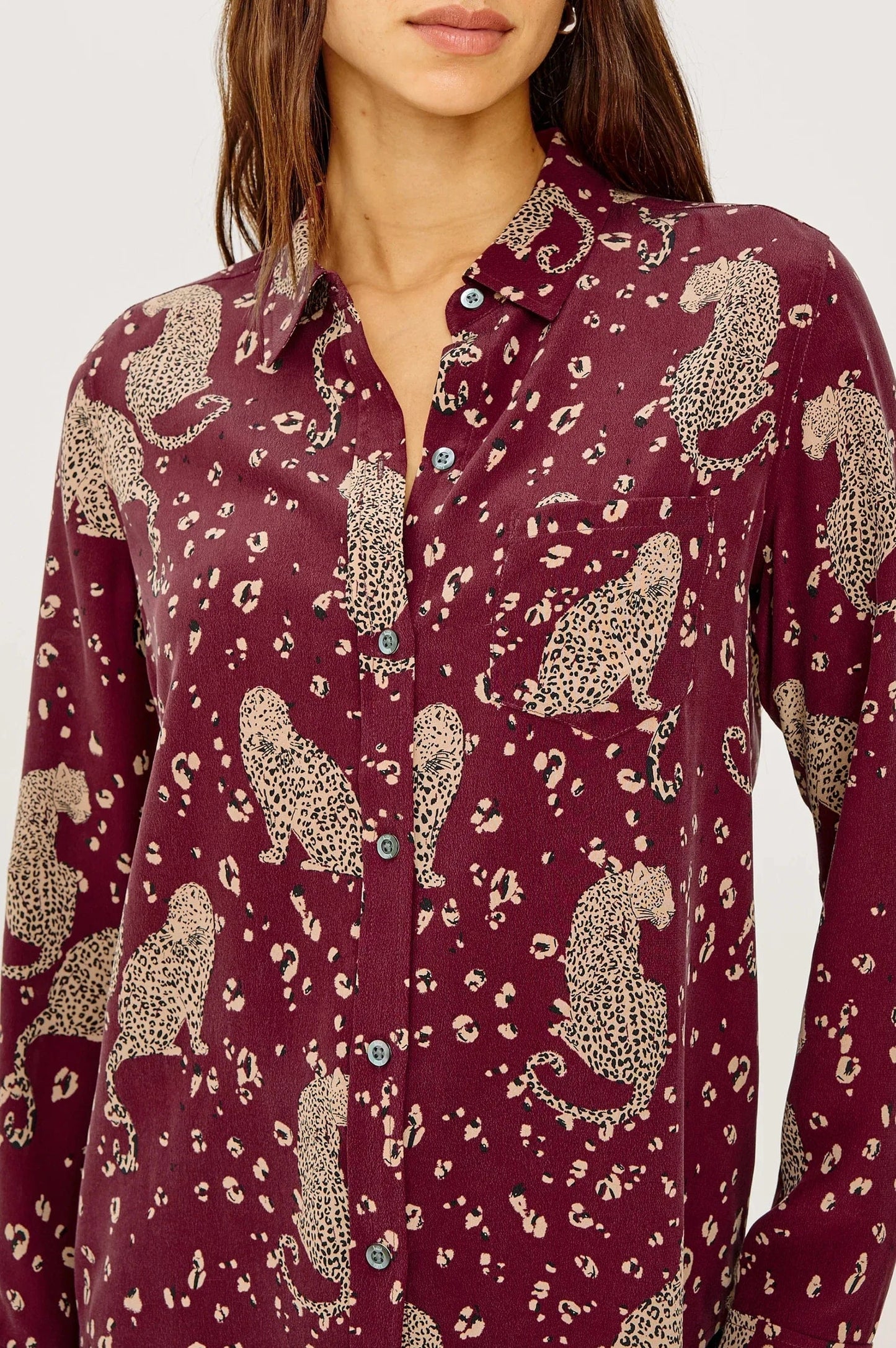 Rails Shirts & Tops Rails - Kate top in Oxblood Leopard