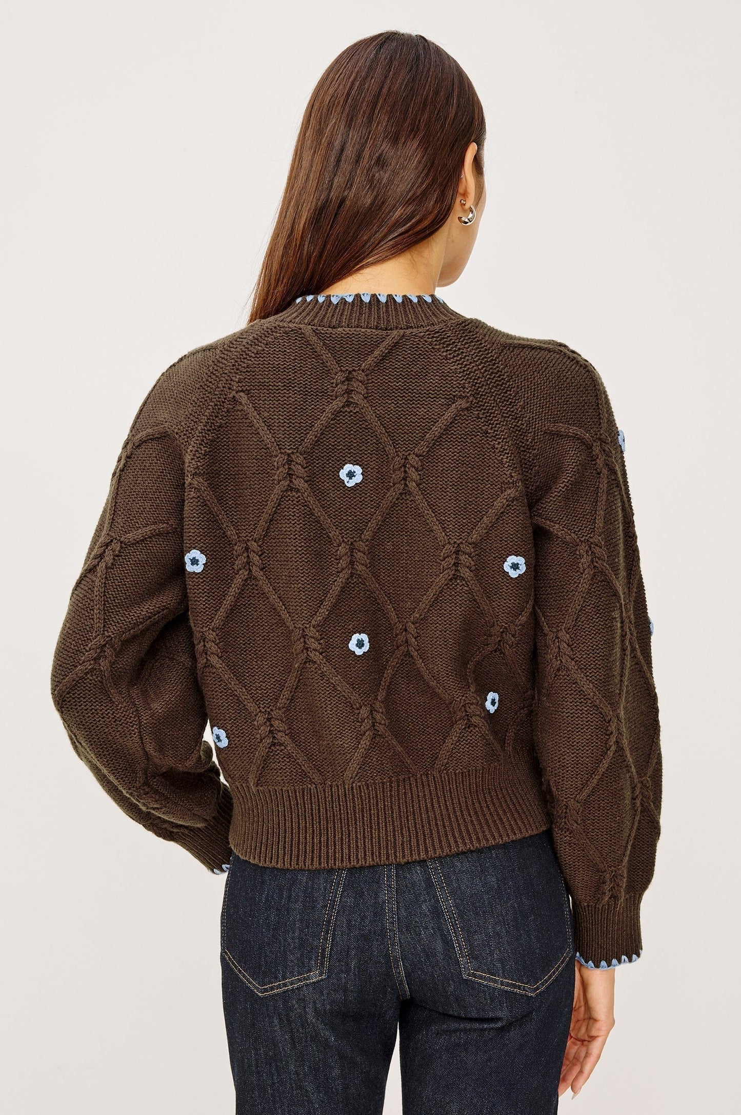 Rails Shirts & Tops Rails - Laurie Cardigan in Walnut Daisy