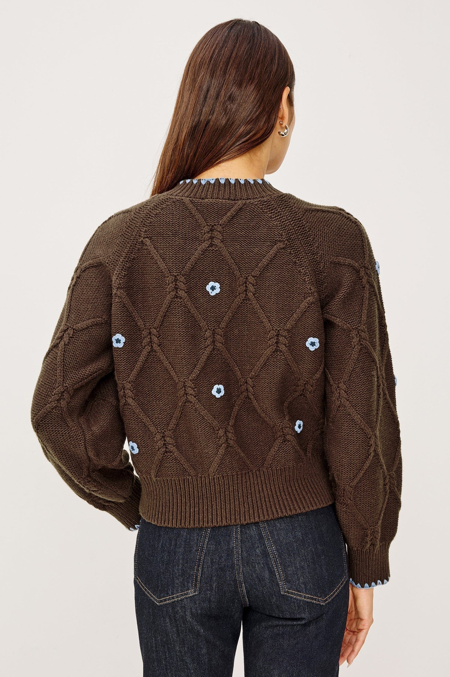 Rails Shirts & Tops Rails - Laurie Cardigan in Walnut Daisy