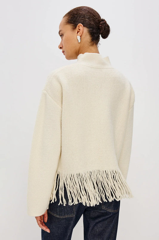 Rails Shirts & Tops Rails - Lise Sweater in Ivory Fringe