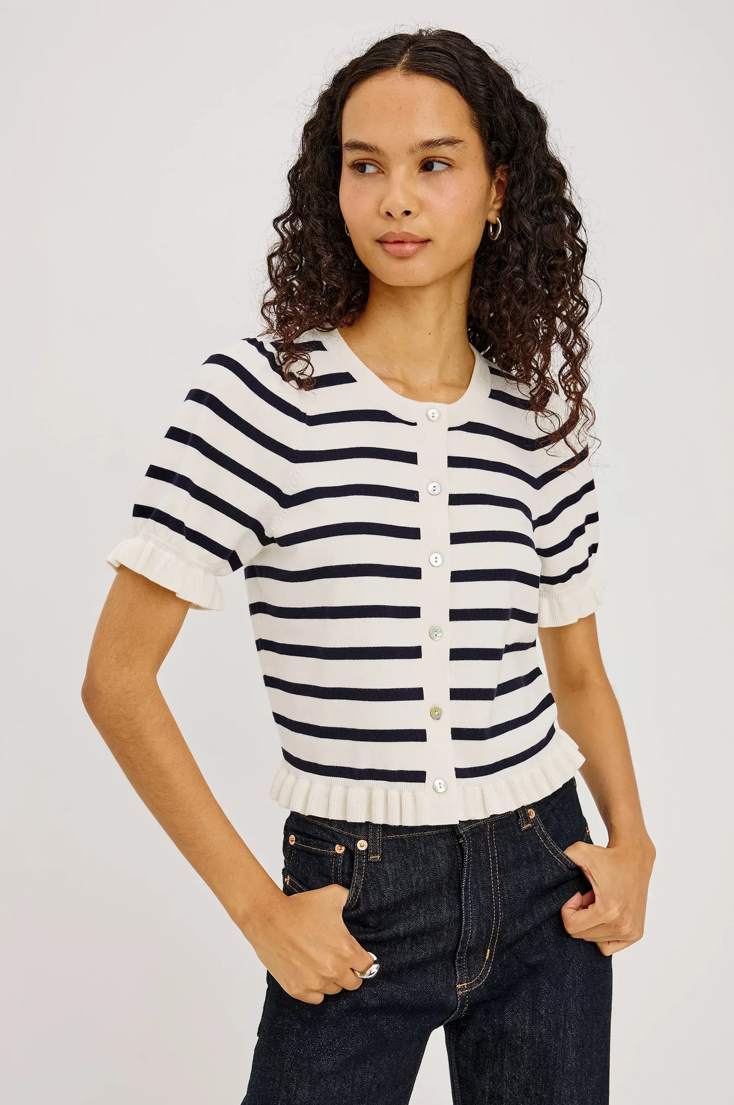 Rails Shirts & Tops Rails - Lora top in navy stripe