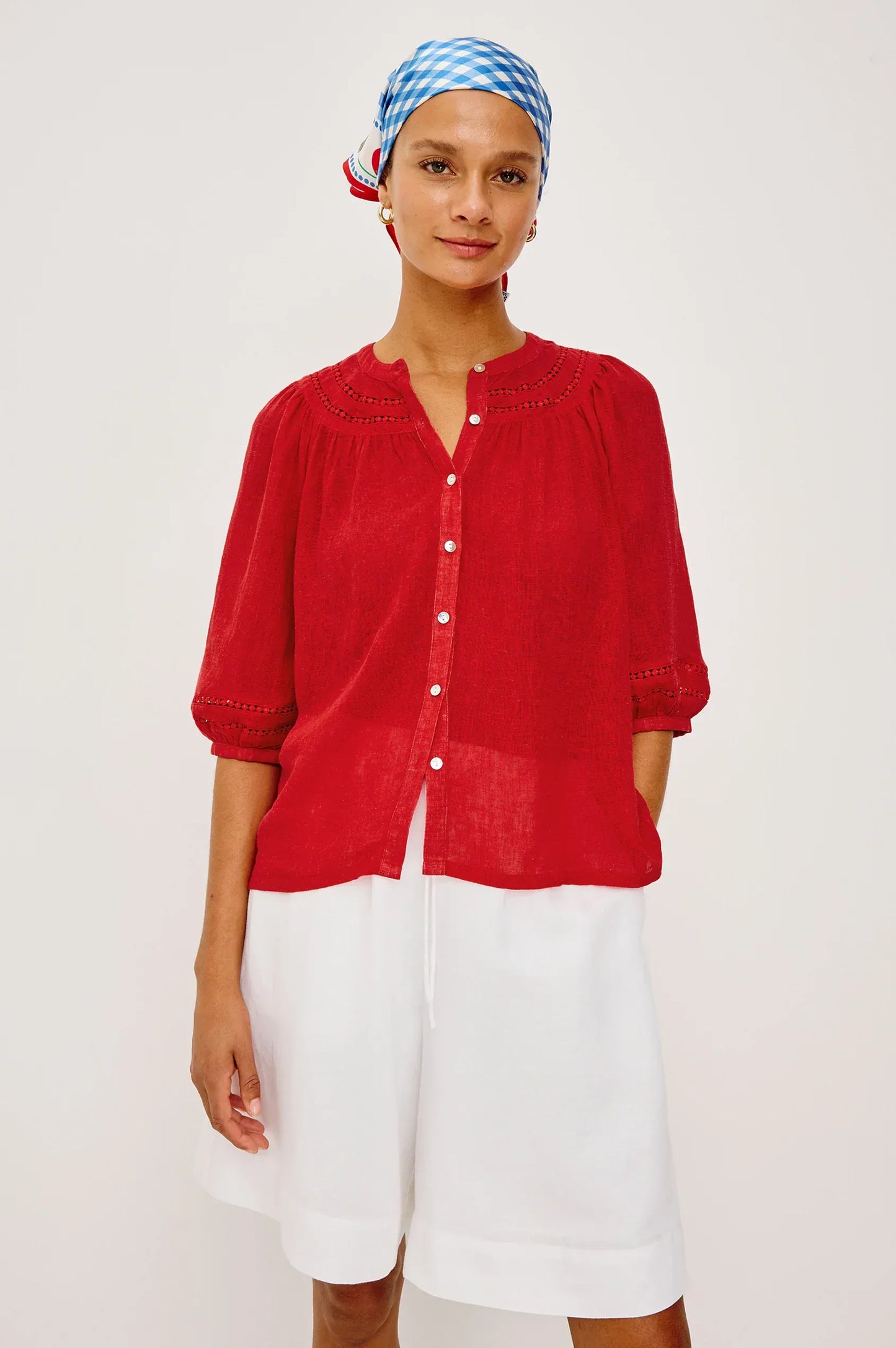 Rails Shirts & Tops Rails - Theia Top in Tomato