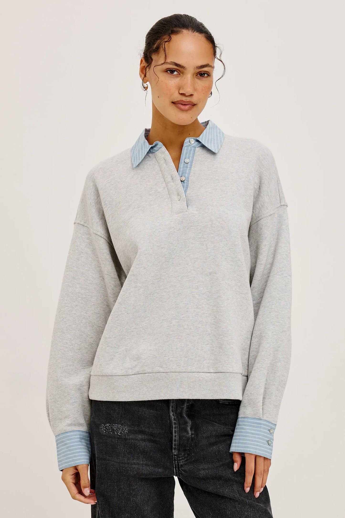 Rails Shirts & Tops Rails - Zavier sweatshirt in heather grey