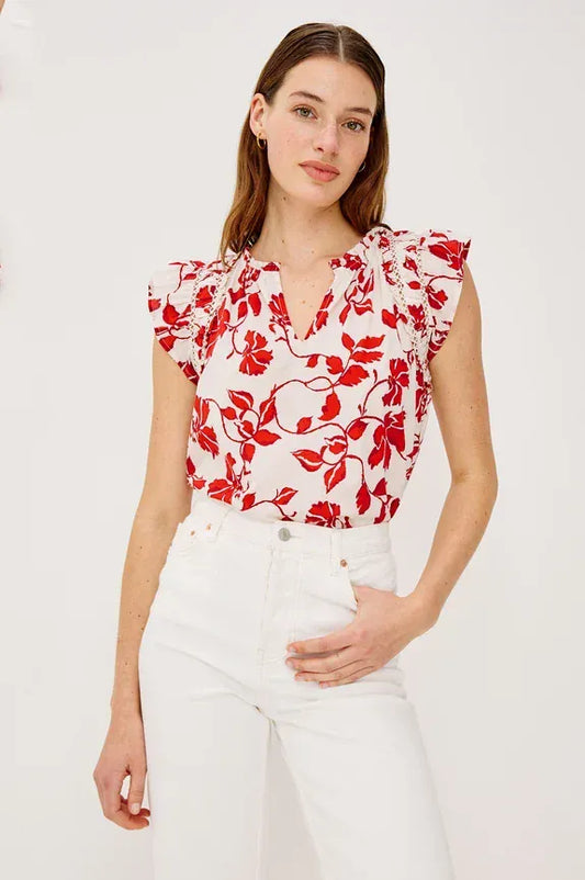 Rails Shirts & Tops S Rails - Allea Top in Red Jasmine