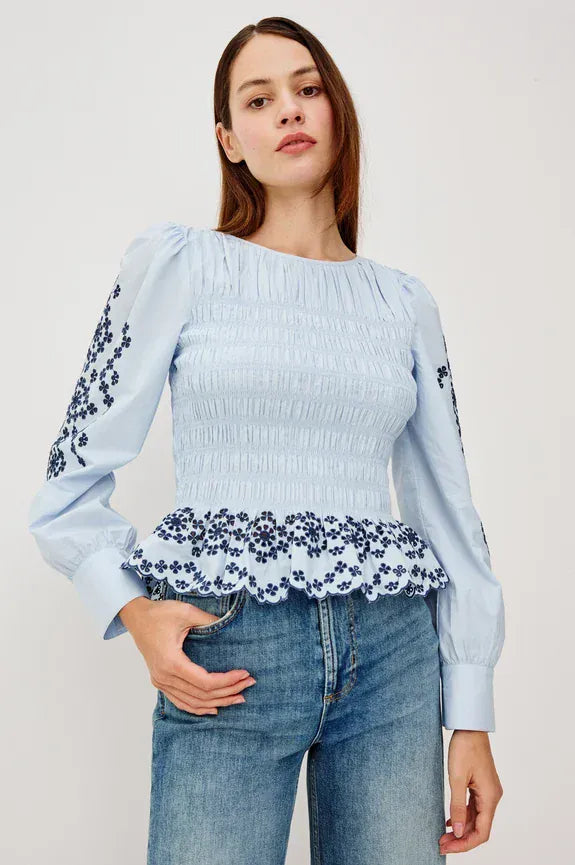 Rails Shirts & Tops S Rails - Tabi Top in Blue Bird