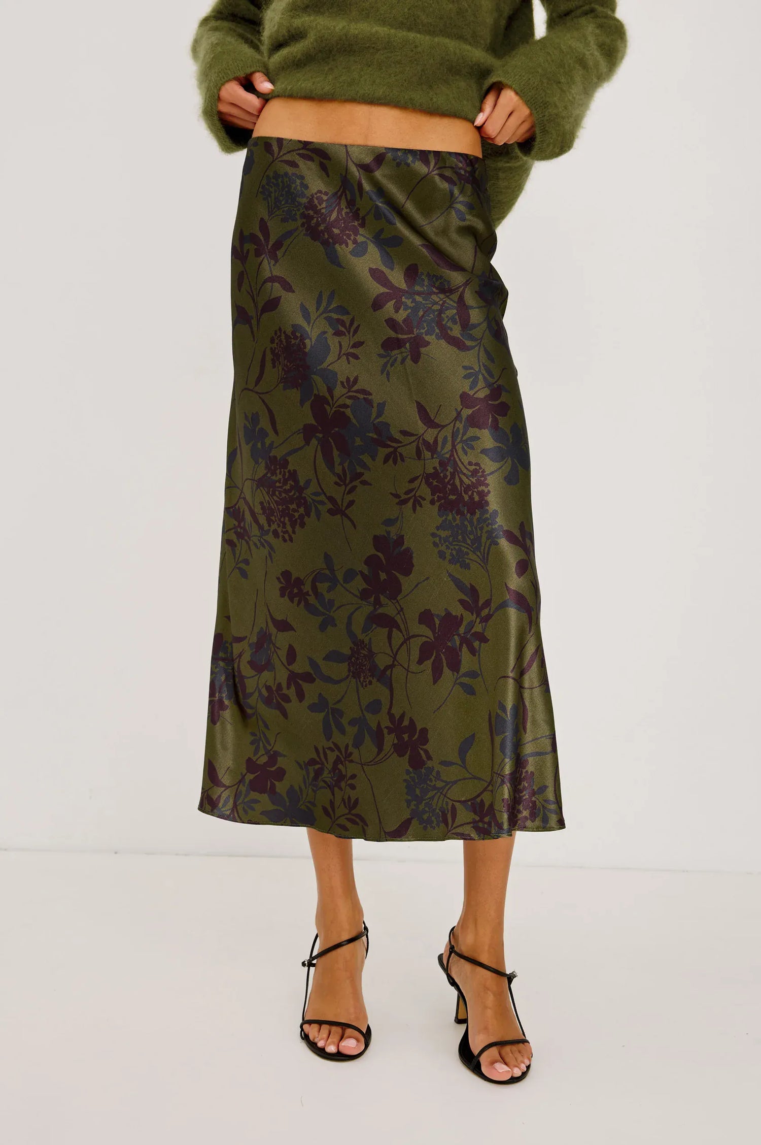 Rails Skirts Rails - Anya Skirt in olive dahlia