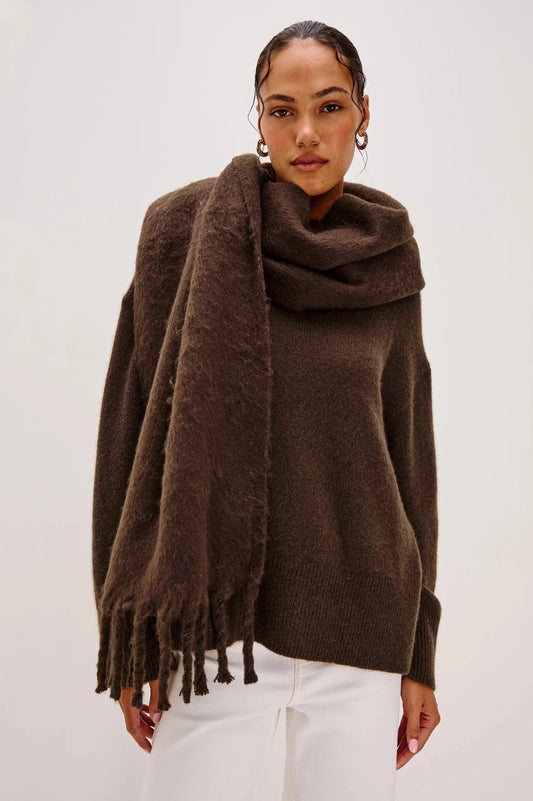 Rails Sweaters O/S Rails - Oslo Scarf in Walnut brown