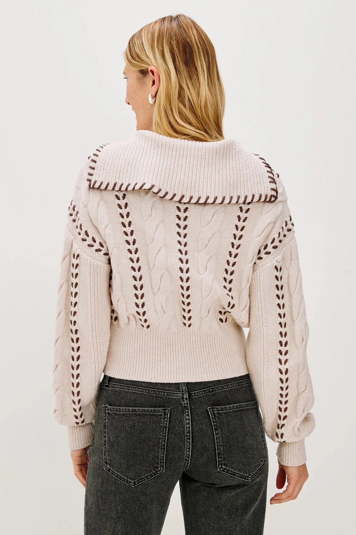 Rails Sweaters Rails - Lune sweater in oatmeal brown