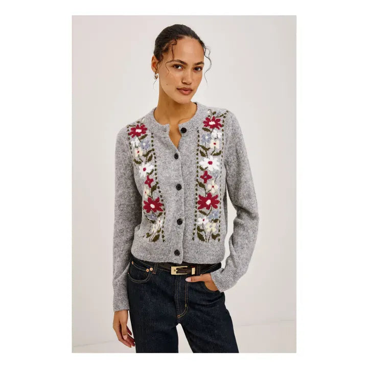 Rails Sweaters Rails - Millie sweater in grey flora
