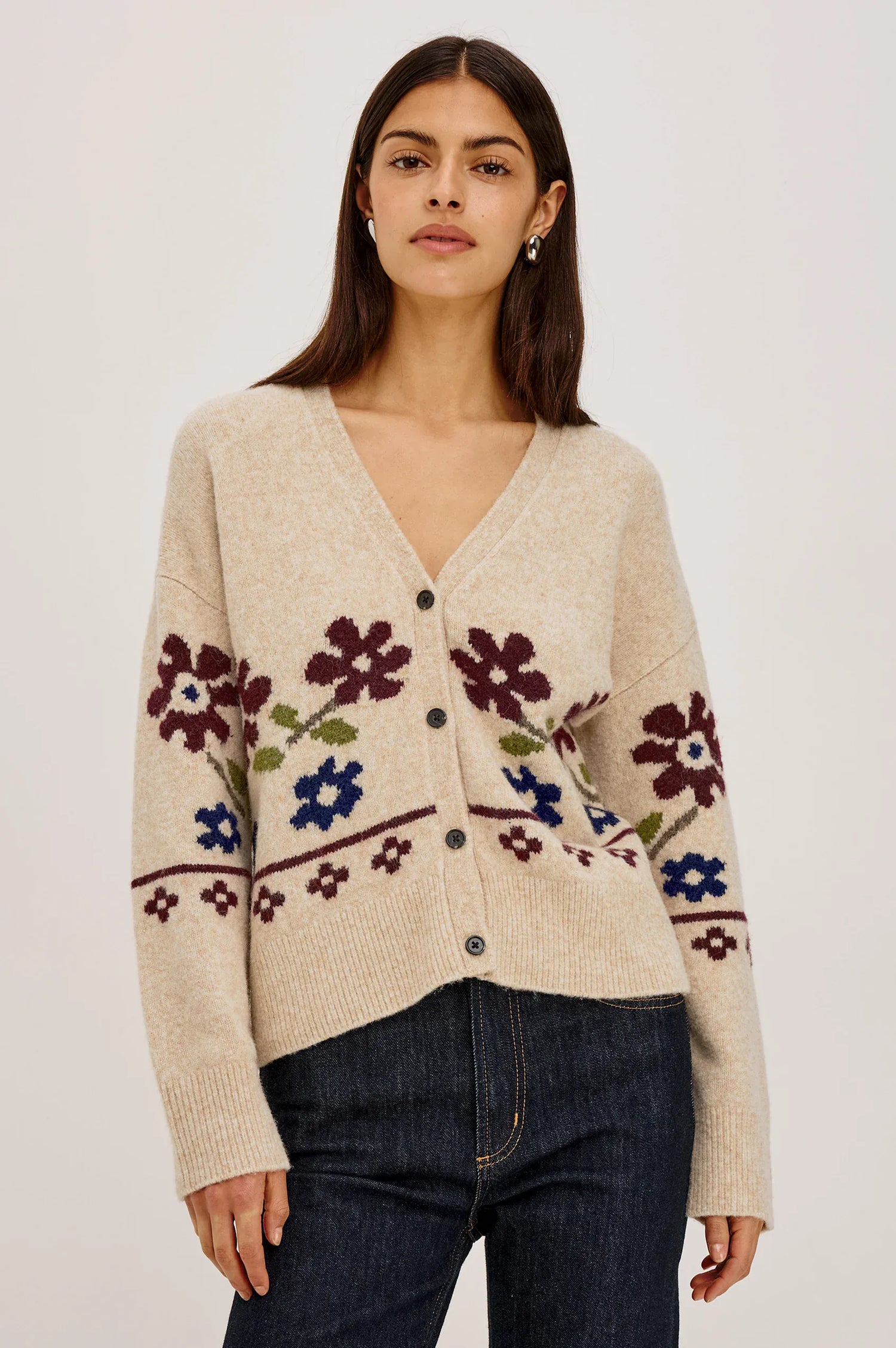Rails Sweaters Rails - Saffron sweater in oat floral