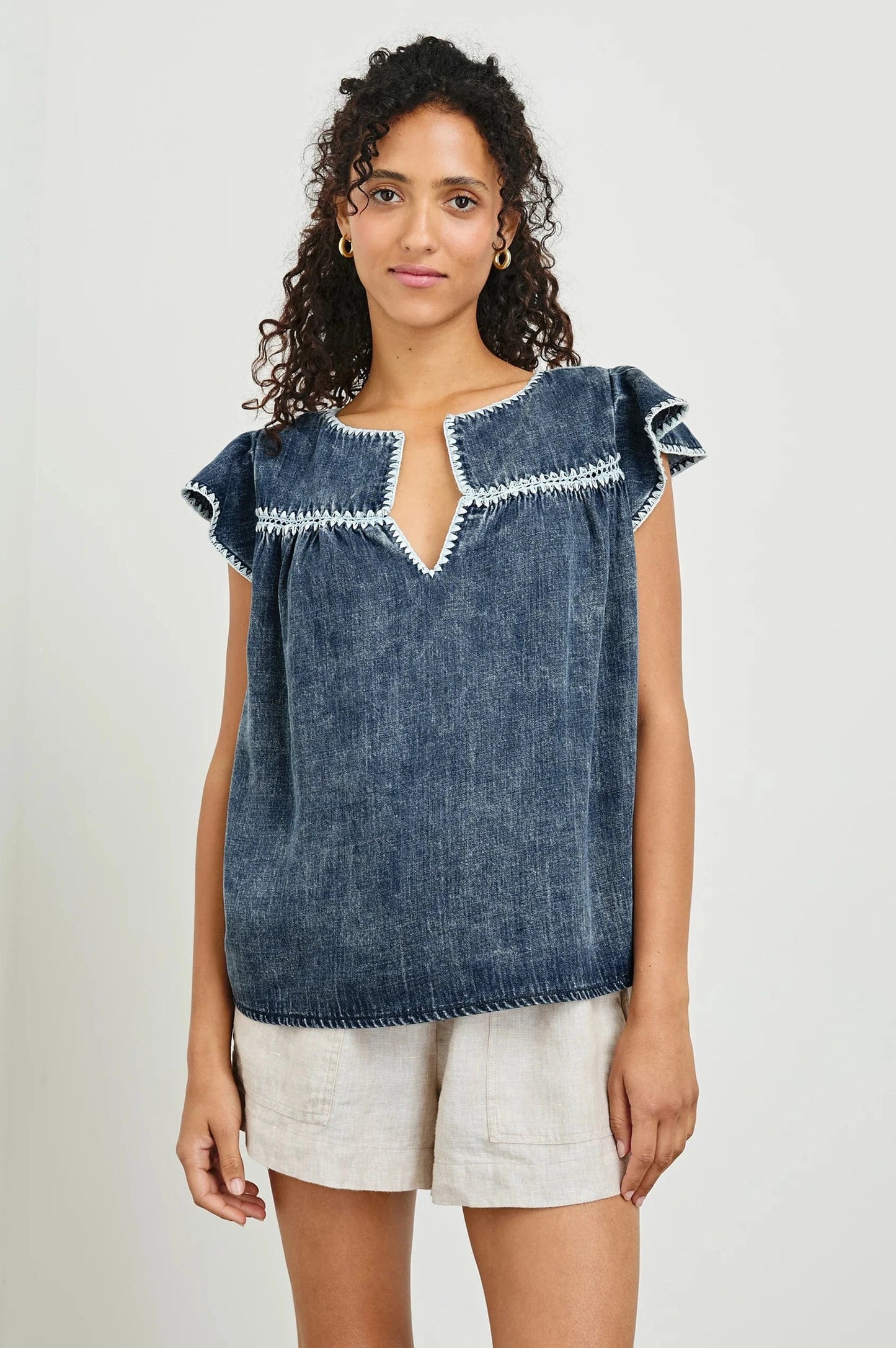 Rails Sweaters Rails - Tafia top in classic blue