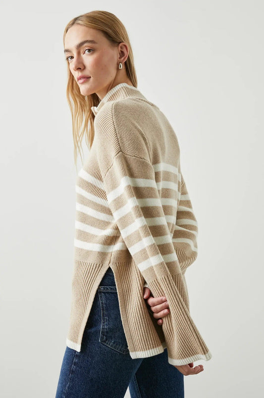 Rails Sweaters Rails - Tessa Sweater in Sand Stripe