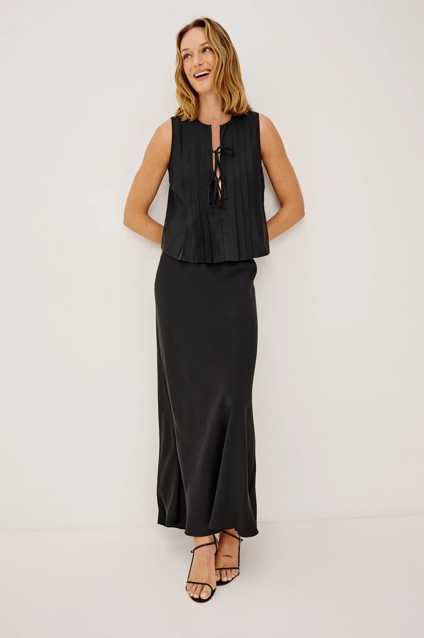 Rails Tops Rails - Aja top in Black Linen