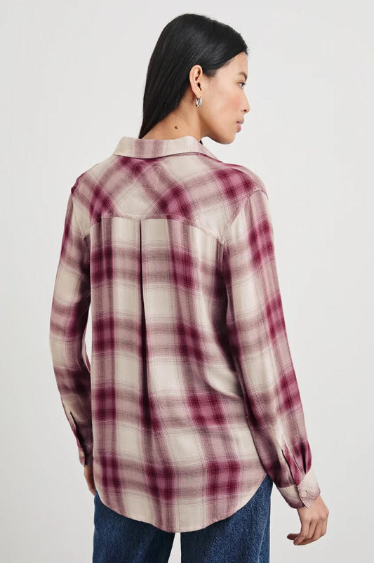 Rails Tops Rails - Hunter shirt in Faded Plum