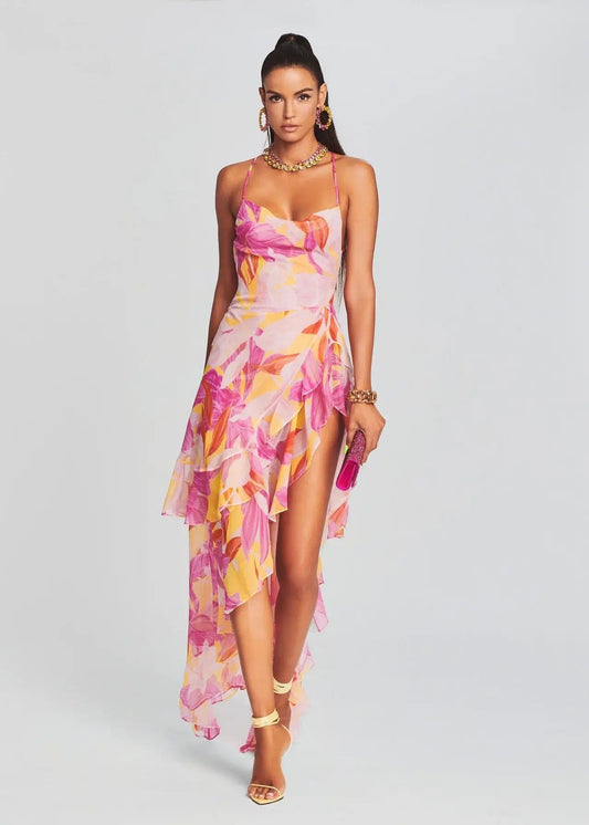 Retrofete Dresses M Retrofete - Fatima dress in Botanical Floral Pink