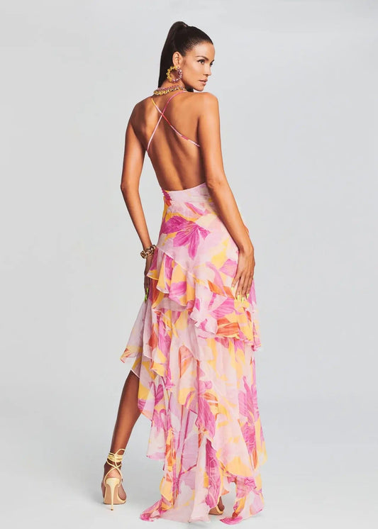 Retrofete Dresses M Retrofete - Fatima dress in Botanical Floral Pink