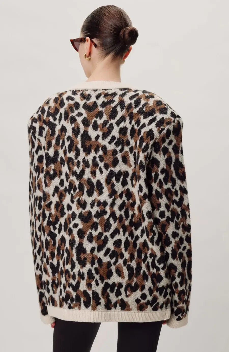 Ronny Kobo Sweaters Ronny Kobo - Parmida cardigan in Leopard