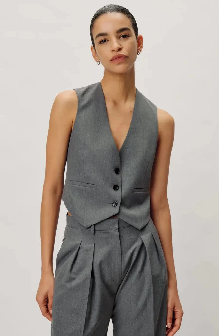 Ronny Kobo Vests L Ronny Kobo - Bobby Vest in Grey