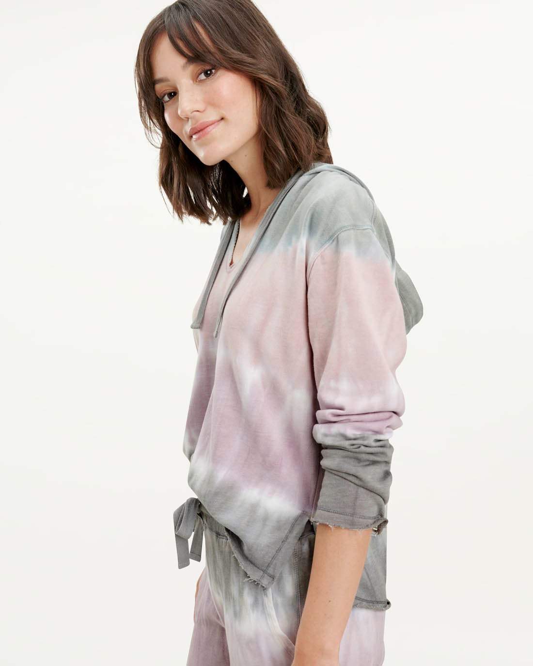 Splendid Sweatshirts S Splendid - Beam Tie Dye Terry Pullover Hoodie