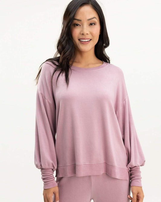Splendid Tops S Splendid - Flora pullover in Mauve