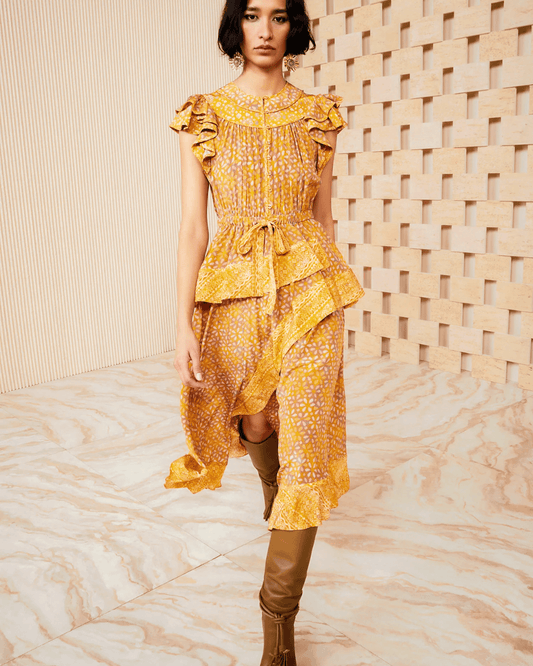 Ulla Johnson Dresses Ulla Johnson - Netra Dress in Citrine