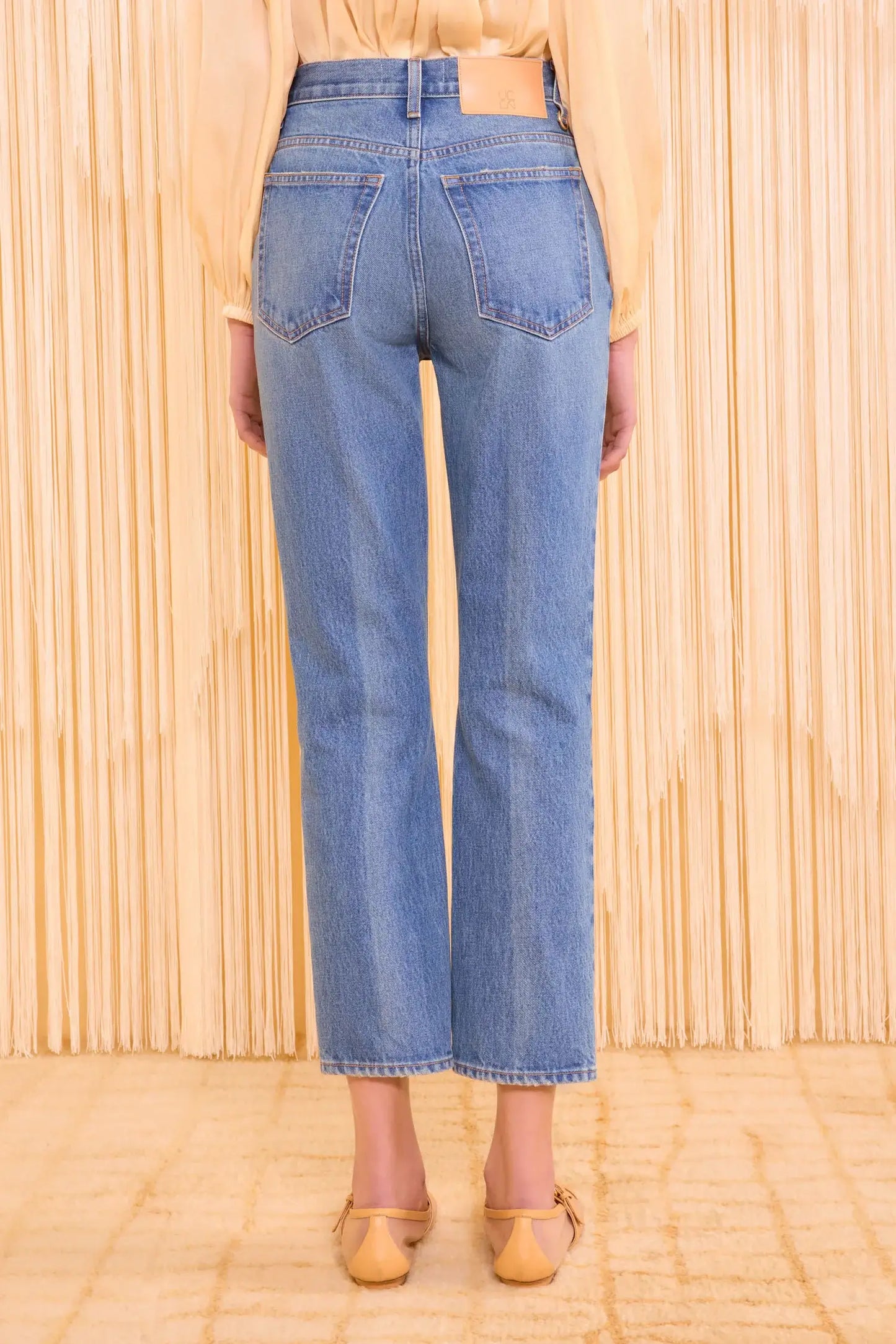Ulla Johnson Jeans Ulla Johnson - Agnes Cropped Jean in Danube