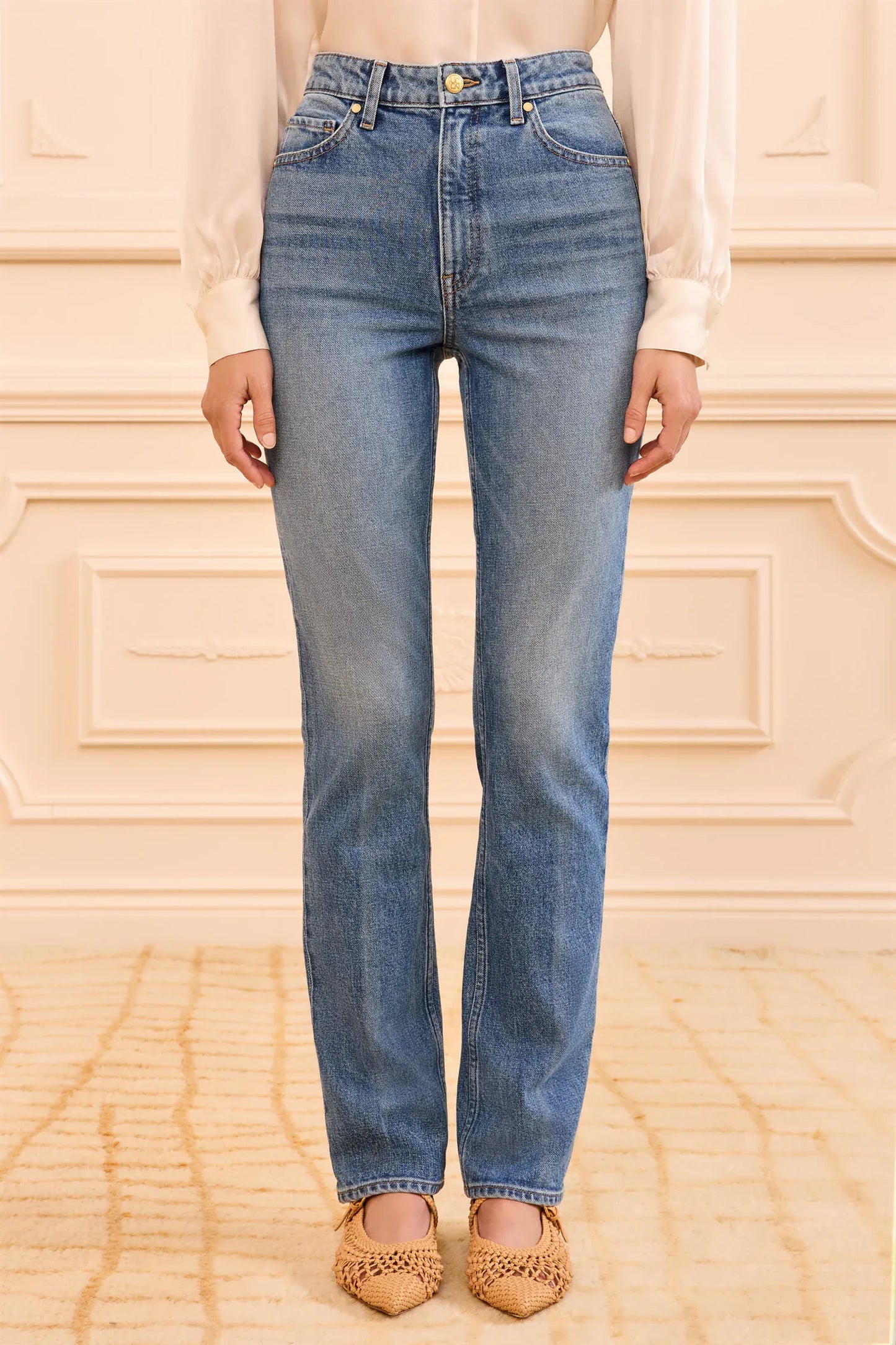 Ulla Johnson Jeans Ulla Johnson - Agnes Stretch Jean in Danube