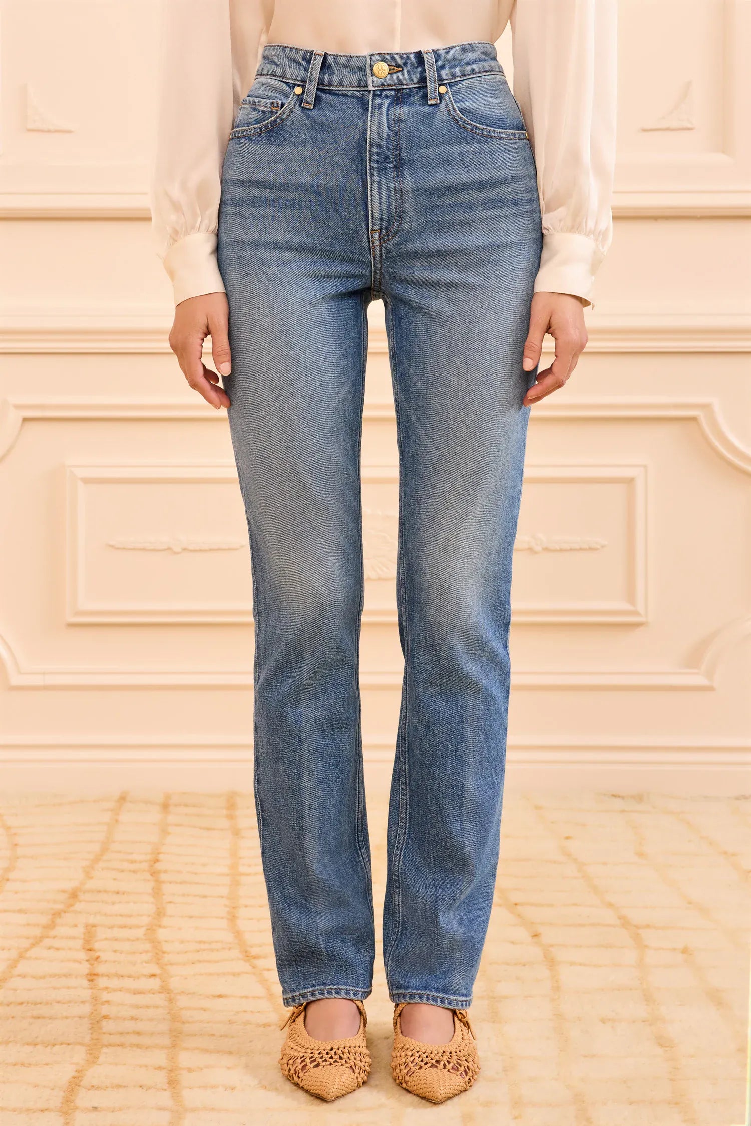 Ulla Johnson Jeans Ulla Johnson - Agnes Stretch Jean in Danube