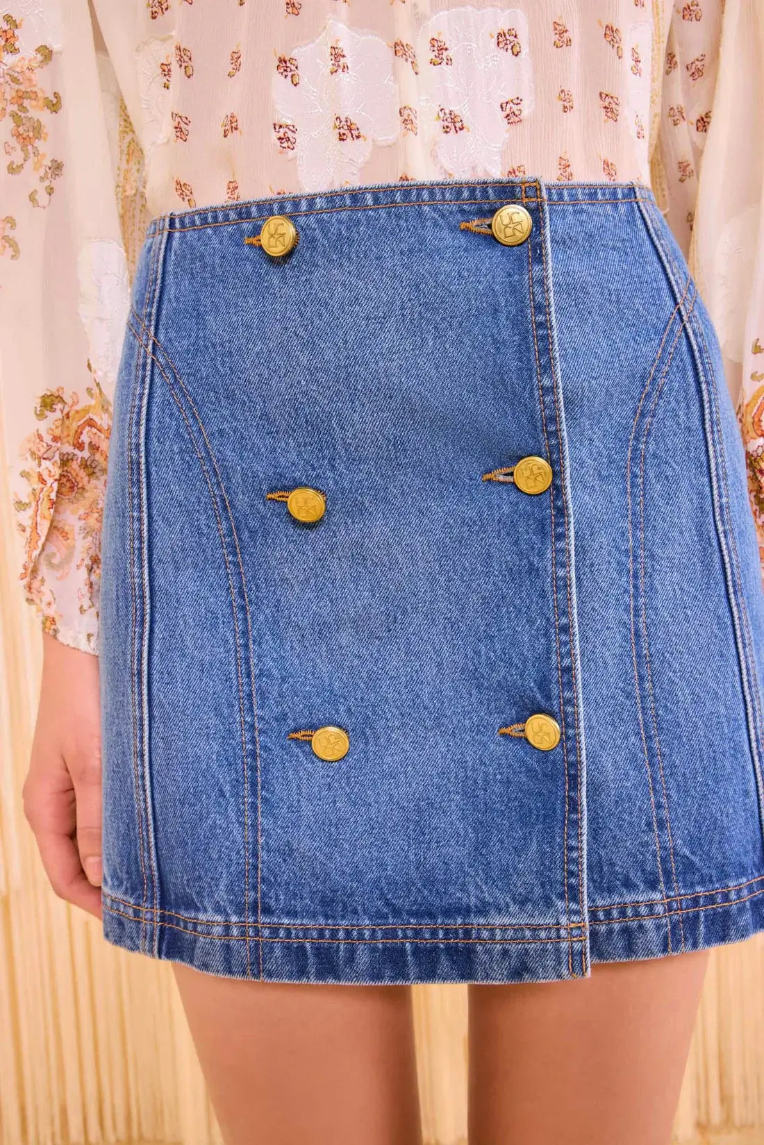 Ulla Johnson Skirts 6 Ulla Johnson - Clara Mini Skirt in Danube