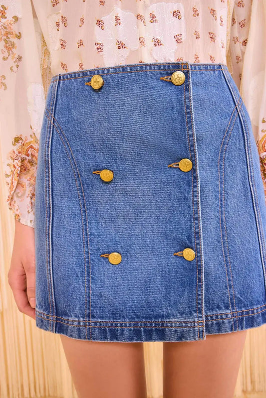 Ulla Johnson Skirts 6 Ulla Johnson - Clara Mini Skirt in Danube