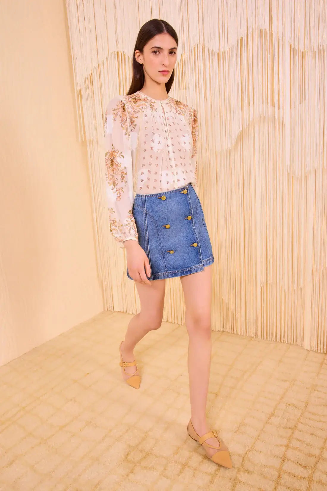 Ulla Johnson Skirts 6 Ulla Johnson - Clara Mini Skirt in Danube