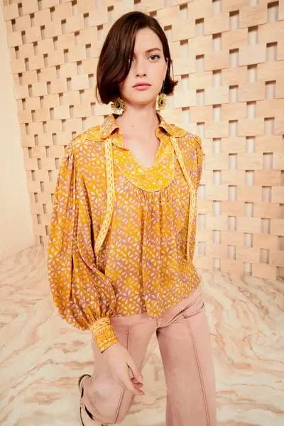 Ulla Johnson Tops Ulla Johnson - Aninda blouse in Citrine