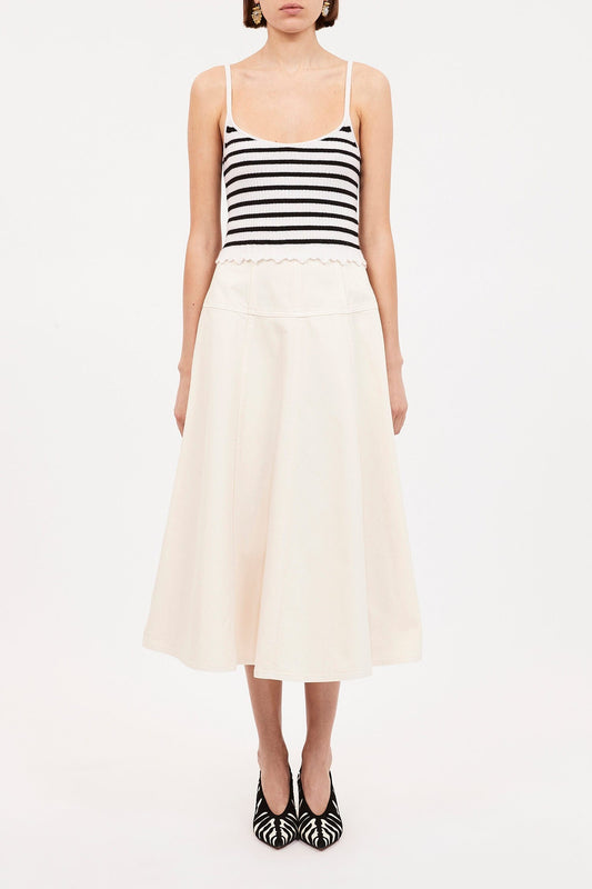 Ulla Johnson Tops Ulla Johnson - Klea Top in Noir Stripe