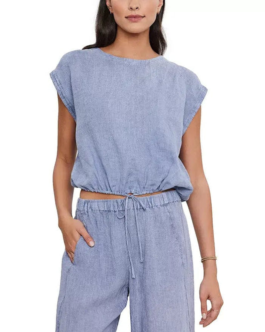 Velvet Blouses Velvet - Bayla top in Blue Haze