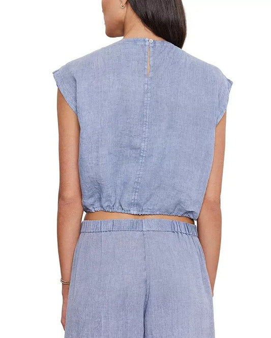 Velvet Blouses Velvet - Bayla top in Blue Haze