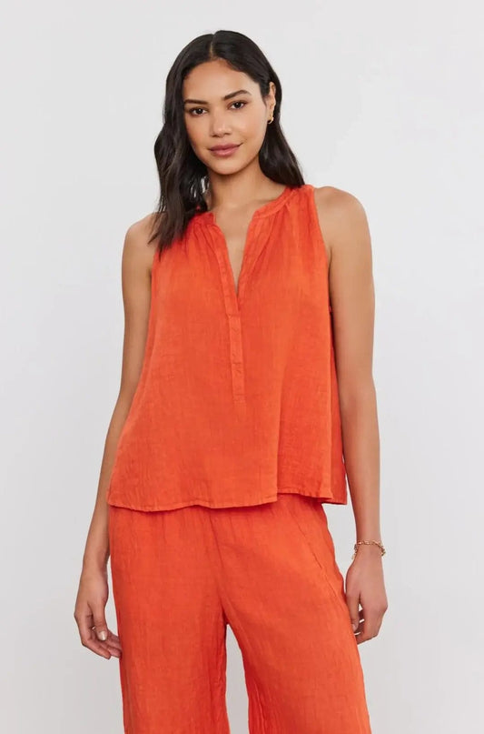 Velvet Blouses Velvet - Tacy top in Paprika