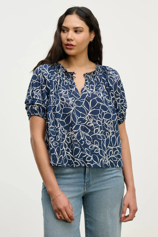 Velvet Blouses Velvet - Thera top in Navy
